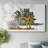 Raccoon Wheelbarrow-Gallery Wrapped Canvas-1231316414