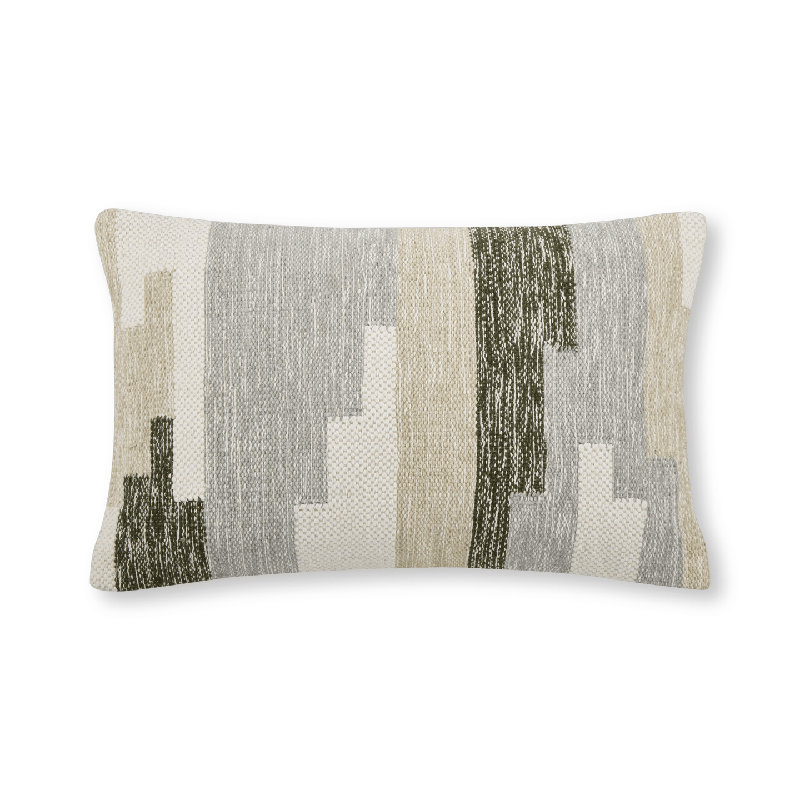 Cotton Multi-Color Rectangular Lumbar Cushion