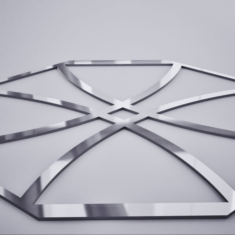 Panneaux muraux décoratifs en acrylique Haswell, moyen, l 15 3/8 po x H 15 3/8 po x T 1/8 po, 15.38" H x 15.375" W x 0.125" D