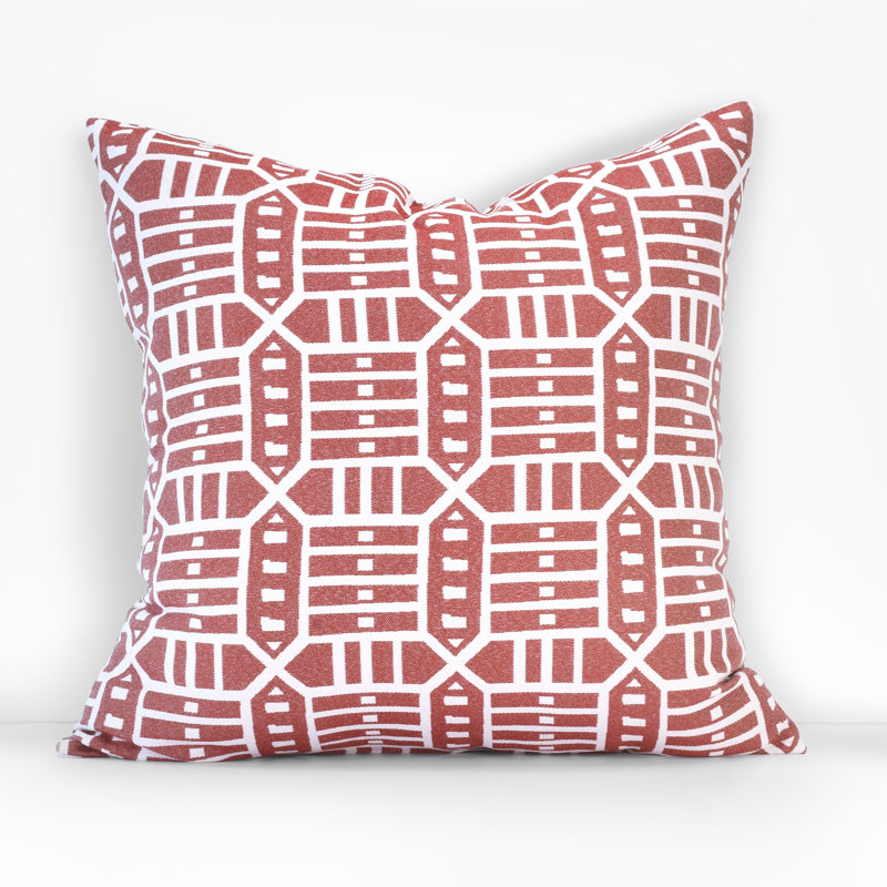Housse et insert de coussin d'extérieur carré Pacifica, Roland rouge, H 18 po x l 18 po