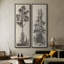 «Vintage Landscape Wall Art», ensemble de 2 toiles encadrées 20 x 60 pouces-1837523914
