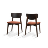 Opus Wooden Dining Chairs Mid Century Upholstered Modern Kitchen Table Chairs for Room Furniture with Durable Premium Ergonomic Design