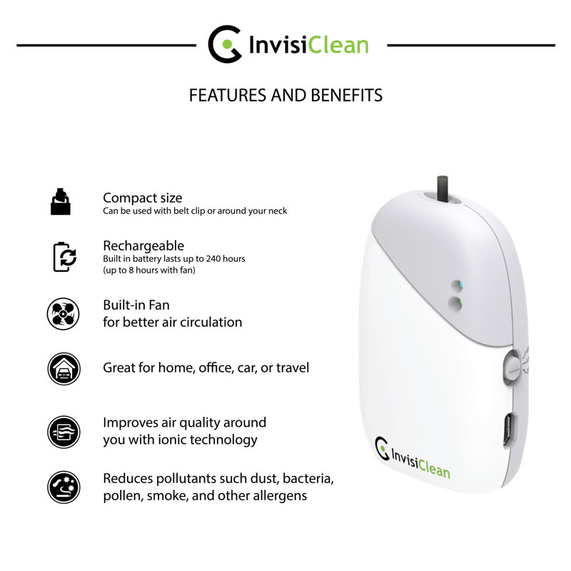 InvisiClean Personal Air Purifier for