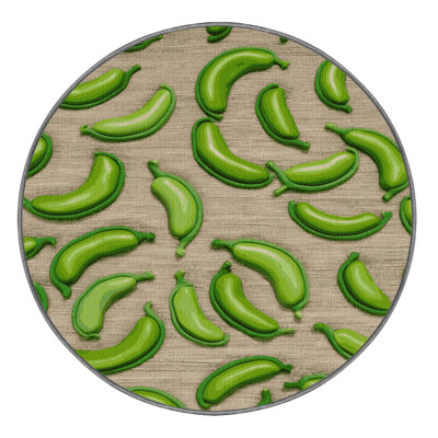 Washable Lima Beans Fresh Vegetables Area Rug