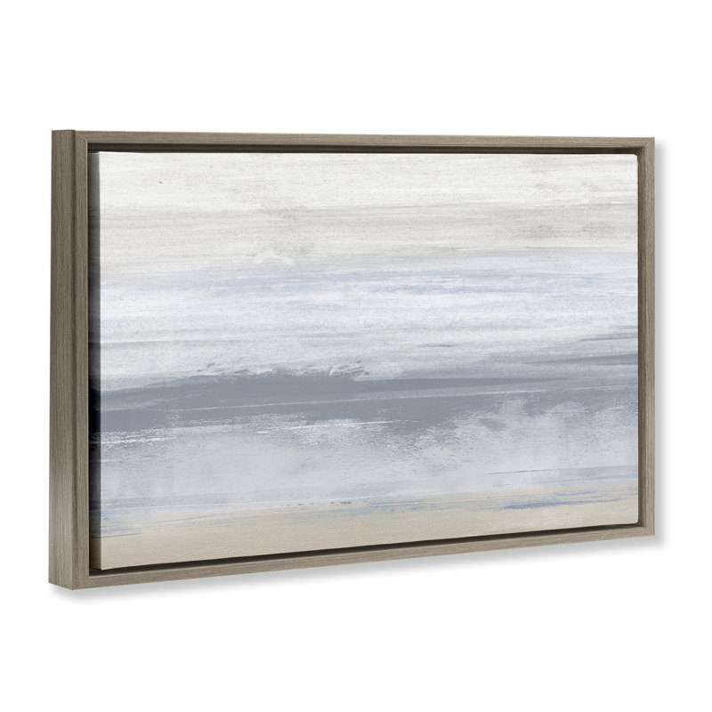 Toile flottante encadrée Serene Blue Feeling par Dan Meneely, Cadre flottant orme Montalcino, H 21 po x l 31 po