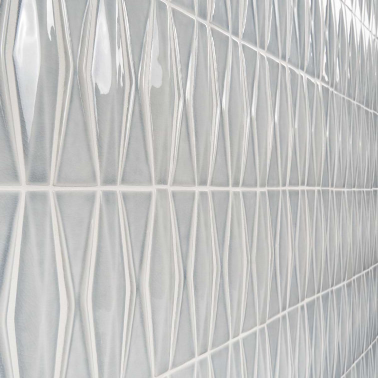 Nabi Harlequin 2X8 Crackled Glossy Glass Mosaic Tile