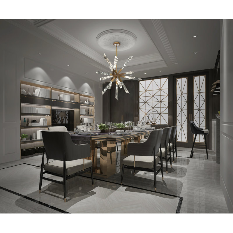 Solitude 1 - Light LED Chandelier, Antique Nickel