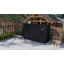Outsunny 10 x 4 ft Plastic Garden Shed, Outdoor Storage Resin Shed with Floor, Double Windows, Lockable Doors and Vents, for Tools, Bike-124340422
