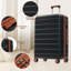 Ensemble de 6 valises rigides avec serrure TSA, sac de voyage extensible et trousse de toilette imperméable pour tous les besoins de voyage-130173564-130173567