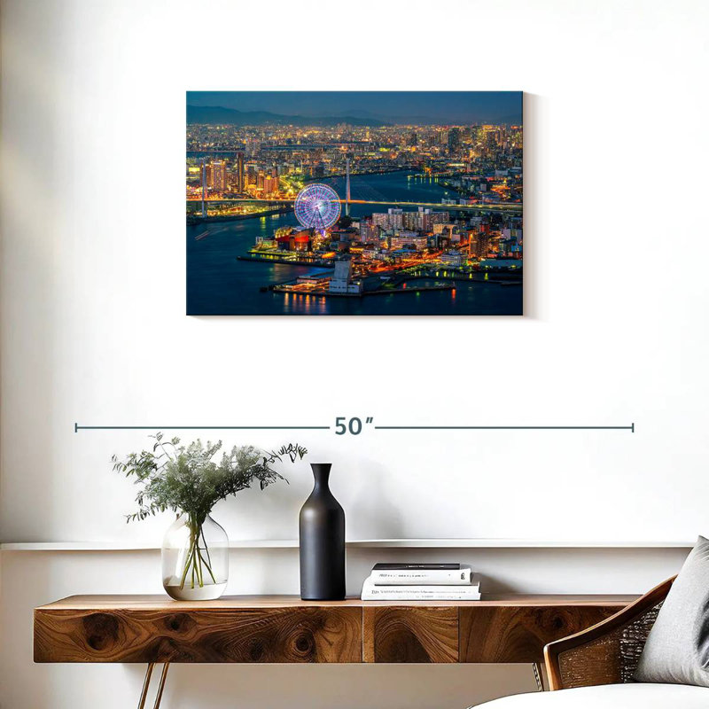 Sireci Osaka Cityscape, 20" H x 30" W