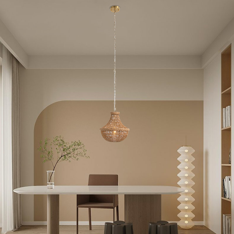 Luminaire suspendu noir mat 1 lumière Alythia
