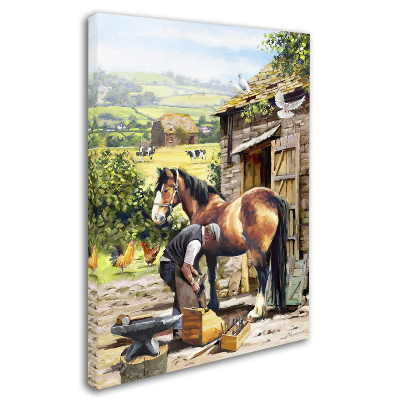 Armand 'Farrier' Print on Canvas, 19" H x 14" W x 2" D