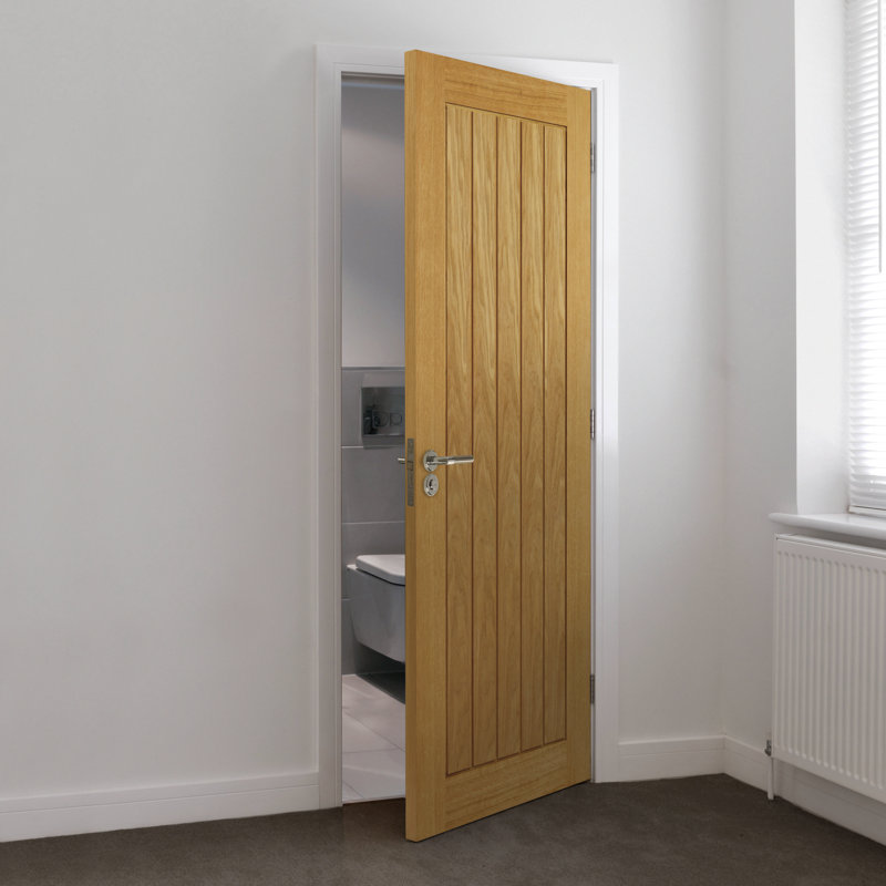 Montello Oak Fire Door Unfinished, 198.1cm H x 76.2cm W x 4.4cm D