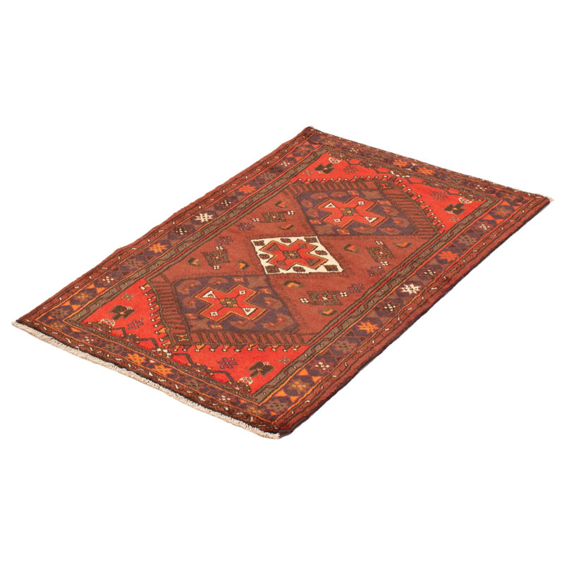Tapis rouge foncé Eyan 3 pi 2 po x 4 pi 11 po