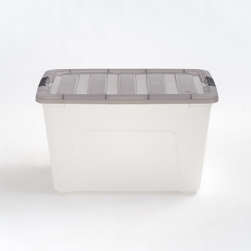Plastic Storage Box with Latching Lid in Clear, 53