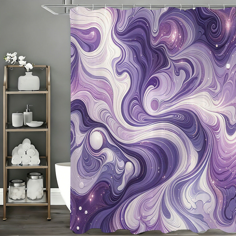 Shower Curtains with Hooks Included