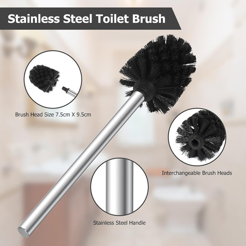 Free Standing Toilet Paper Holder, Silver