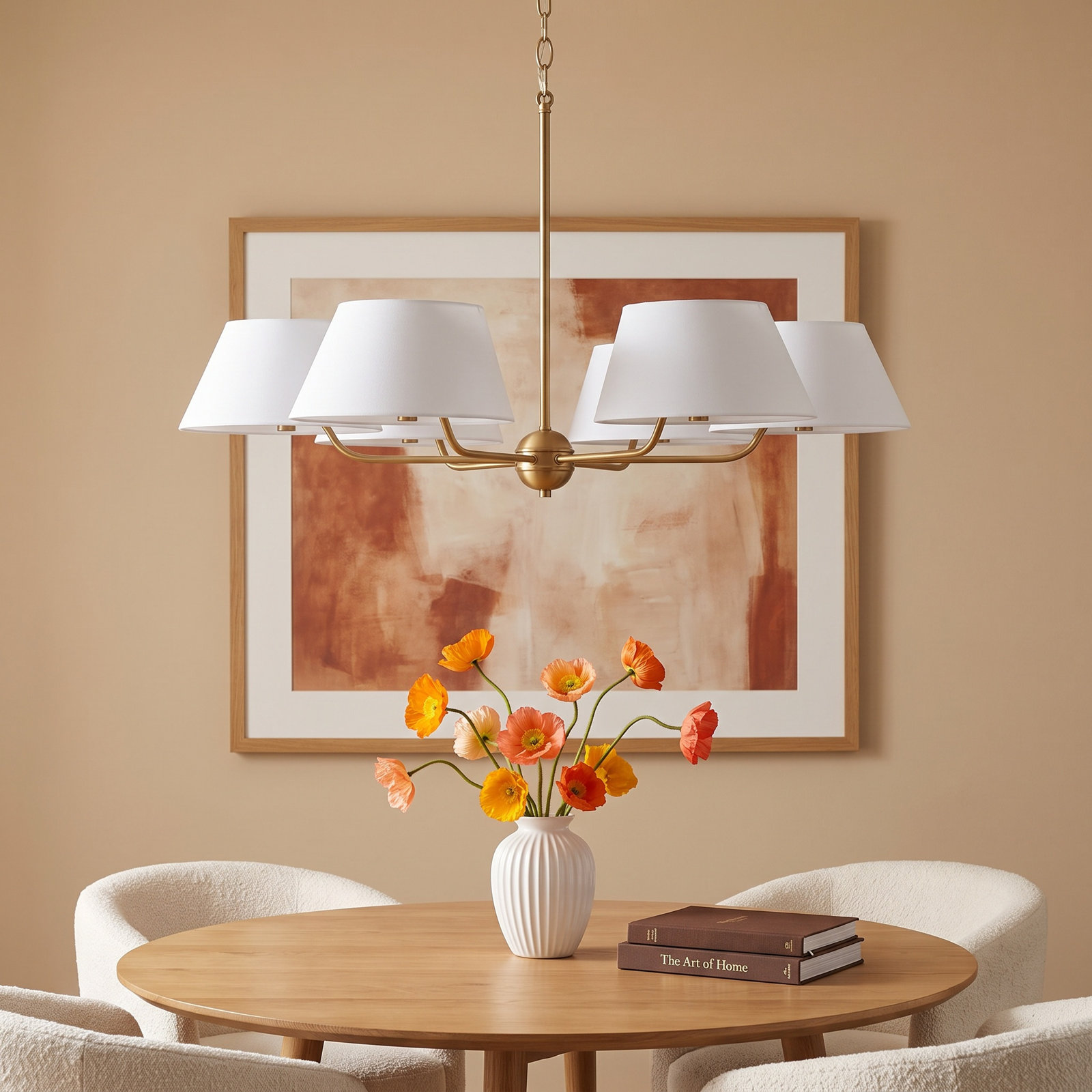 Arielle Dimmable Chandelier, 21.25" H x 36" W