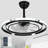 Ludovico 24" DIY Shape Adjustable Ceiling Fan with Lights Remote and APP Control-2035318135