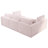 106.3" Pink Modular With Functionality. For Living Area. High Resilience Sponge Filling 6 U-Shaped . Hydraulic Lift . Comfy & Stylish. Bedroom And Room.-2053593334