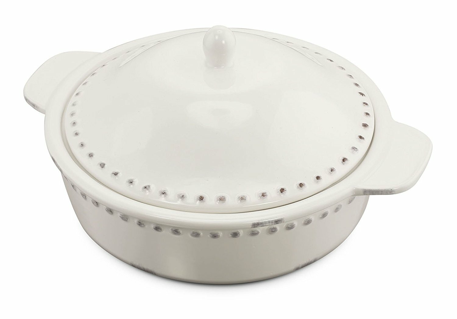 Kook 1.25 Qt. Ceramic Round Casserole Dish