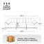 Canapé modulaire rembourré 3 personnes Modern Chenille-178368404
