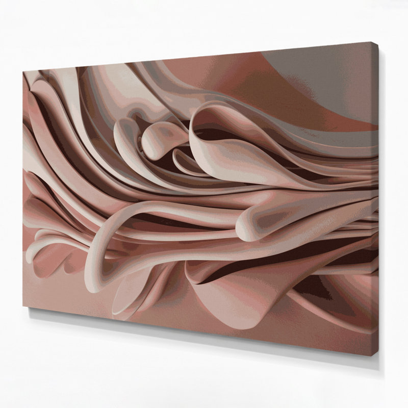 Art mural sur toile Biomorphic Abstraction 14, H 8 po x l 10 po