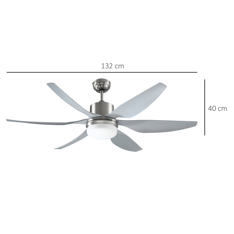 Broughtonville 60.8cm Ceiling Fan with Light Kit