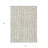 3' X 5' Beige And Ivory Abstract Washable Indoor Outdoor Area Rug