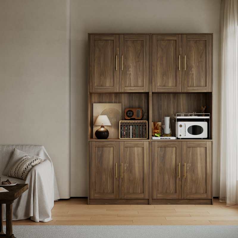 Armoires de cuisine 85 po (2 pièces), Brun