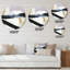 Décoration murale noire en éruption de marbre II-88599952