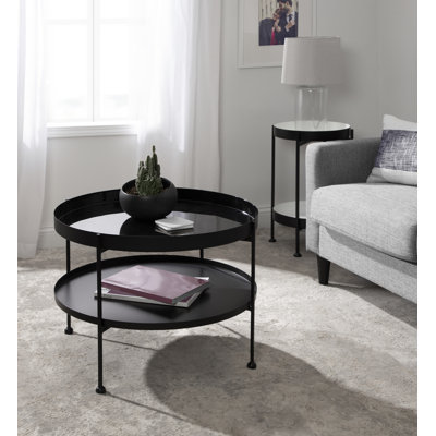 Table basse à 4 pieds avec rangement