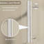 Porte de douche pivotante de l 31 à 33 po x H 72 po, porte de douche en verre trempé transparent de 1/4 po (6 mm) avec film anti-explosion, revêtement réversible Nano facile à installer, nickel brossé-126429398
