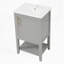 Meuble-lavabo de 20 po avec lavabo et porte à fermeture douce-1354381037