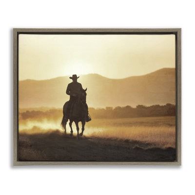 Cadre flottant Cowboy's Ride Home, design par Kim Allen