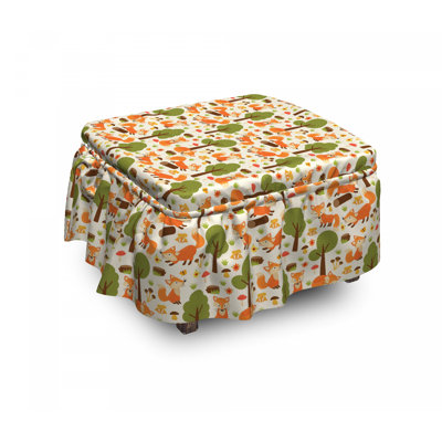 Box Cushion Ottoman Slipcover
