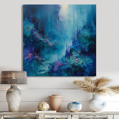 Bleu, corail, fond marin, symphonie I - art mural Coralwall, salon