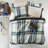 7 PCS Plaid Comforter Set With Bed Sheets
