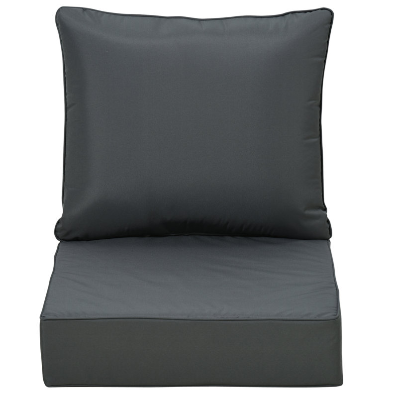 Outdoor Seat Cushion Set, Grey