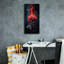 «Red Rose On Fire 3» par Rey Klimt, art mural sur toile, 12 po x 24 po