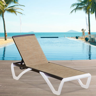 Chaise longue inclinable 77 po