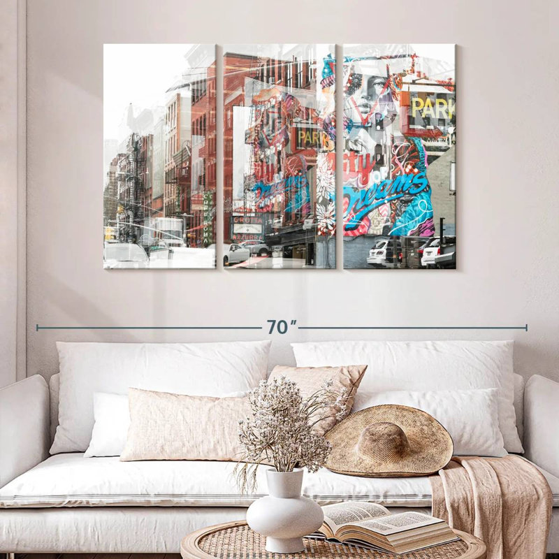 Sireci Urban Abstraction Dreams, 32" H x 50" W