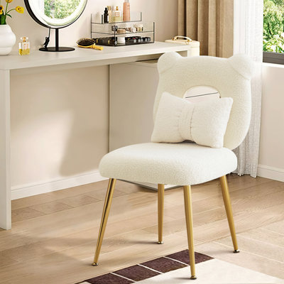 Fauteuil d'appoint mignon 19,5 po avec coussin papillon Allysia