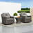 Keaisha Outdoor Swivel Wicker Glider Lounge Chair-1781274197