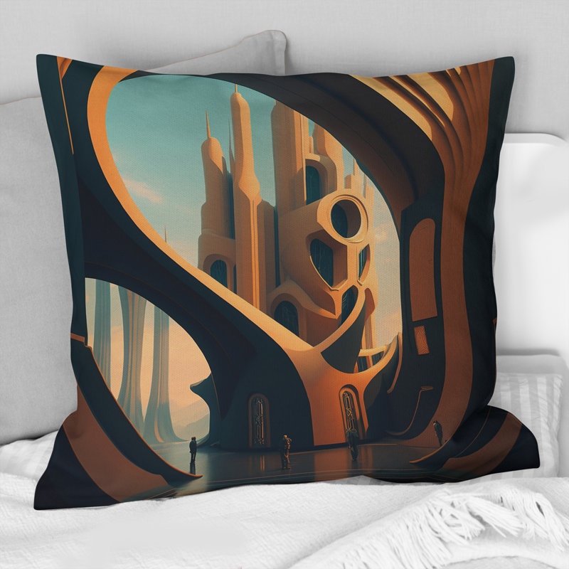 Coussin Futuristic Architectural Building V - Monuments