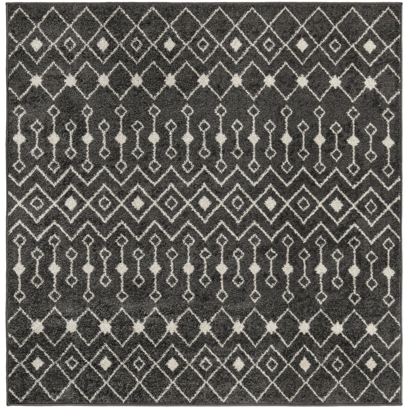 Abstract Indoor Rug, Square 6'