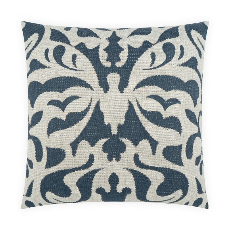 Carlosita Pillow Cover & Insert, Navy
