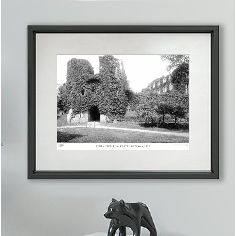 Berry Pomeroy, Castle Gateway 1890 - Single Picture Frame Print, 28cm H x 36cm W x 2.3cm D