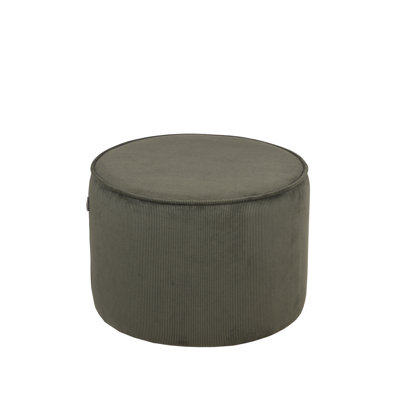 55cm Wide Round Solid Colour Pouffe Ottoman