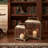 Wooden Lantern with Metal Top, Rustic Glass Candle Lantern Decor